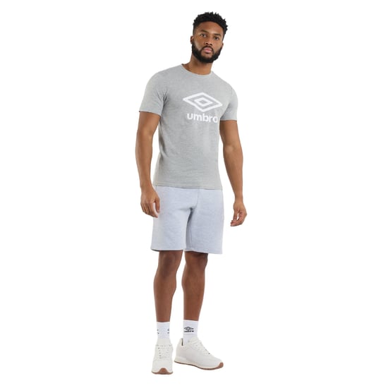 Umbro Heren Stacked Logo T-Shirt (Grijze Mergel) - Image 3