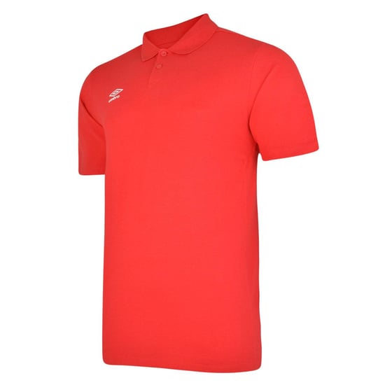 Umbro Heren Essential Poloshirt (Vermiljoen/Wit) - Image 3
