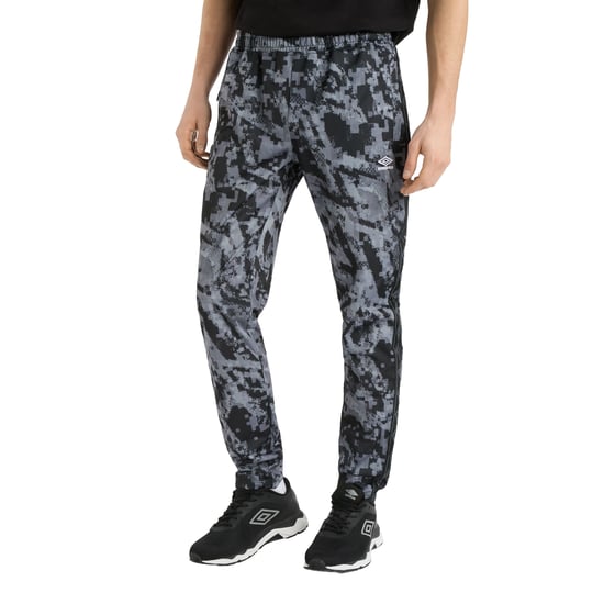 Umbro Heren trainingsbroek met tape (Zwarte Camo) - Image 3
