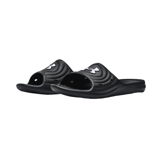 Under Armour Unisex Volwassenen Locker IV Sliders (Zwart/Wit) - Image 3