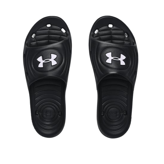 Under Armour Unisex Volwassenen Locker IV Sliders (Zwart/Wit) - Image 4