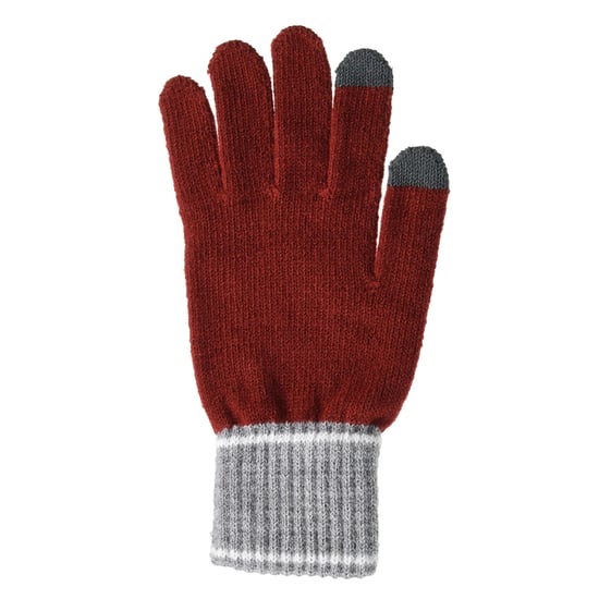 Puma Unisex gebreide winterhandschoenen voor volwassenen (Rood/Grijze Heide) - Image 2