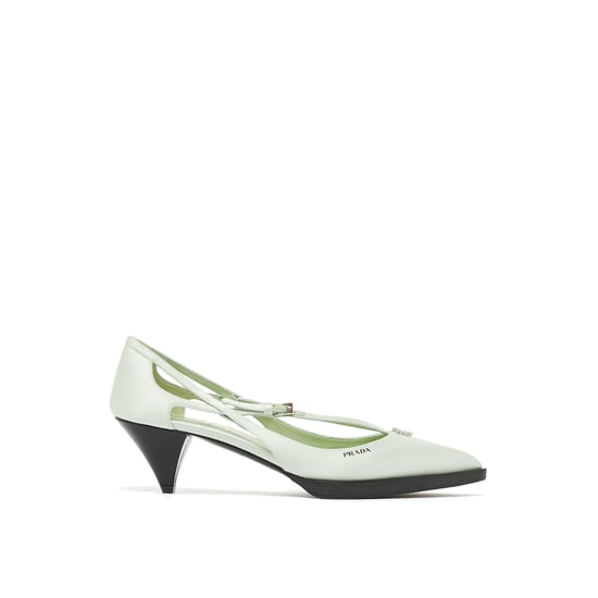 Prada Cut-Out Satijnen Pumps - Image 4