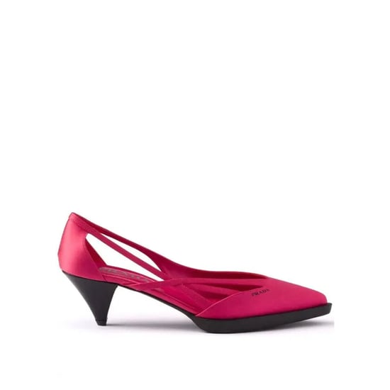 Prada 55mm satijnen pumps met uitsparingen - Image 4