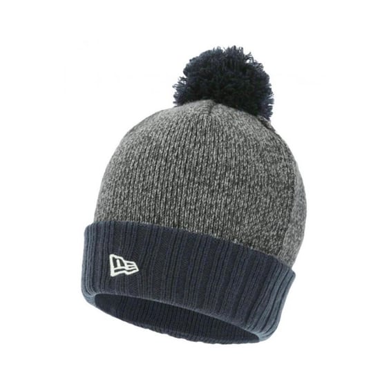 New Era Gebreide Pom Pom muts (Grijs/Navy) - Image 1