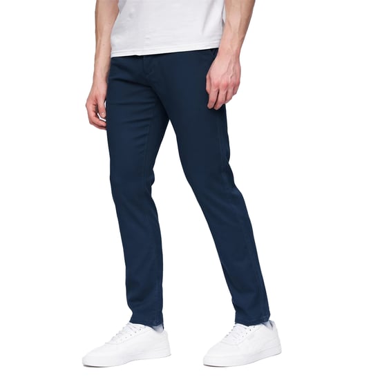 Henleys Heren Visit Chinos (Blauw) - Image 1