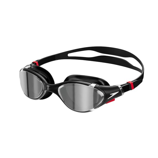 Speedo Uniseks 2.0 Spiegel Biofuse zwembril voor volwassenen (Zwart/Zilver) - Image 1