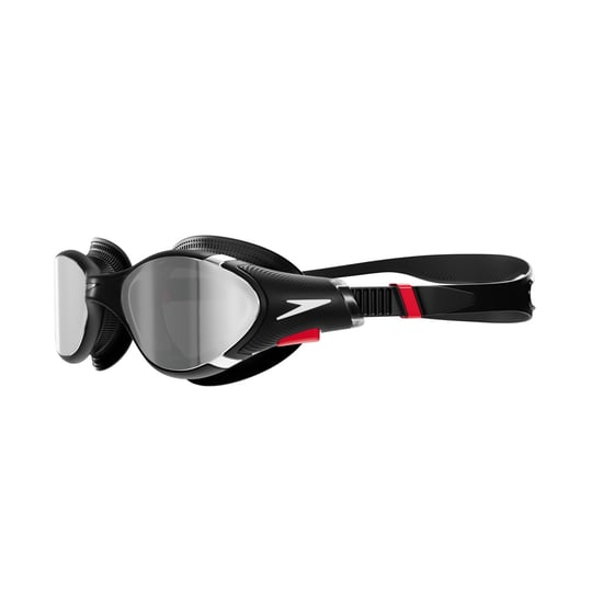 Speedo Uniseks 2.0 Spiegel Biofuse zwembril voor volwassenen (Zwart/Zilver) - Image 3