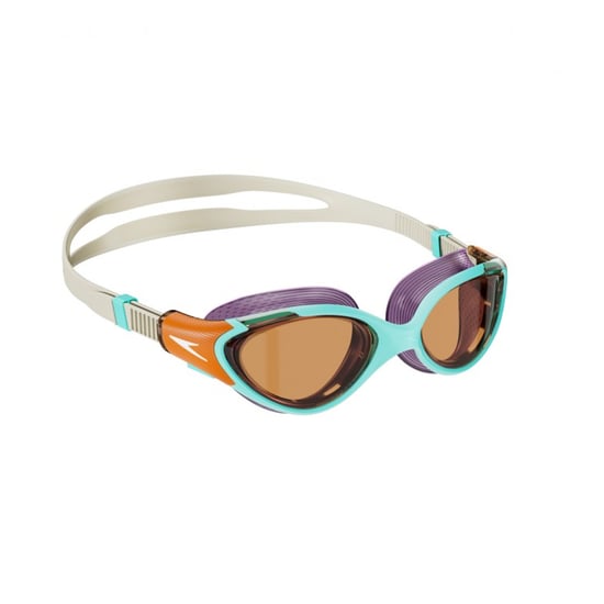 Speedo Dames/Dames Biofuse 2.0 2024 zwembril (Blauw/oranje) - Image 2