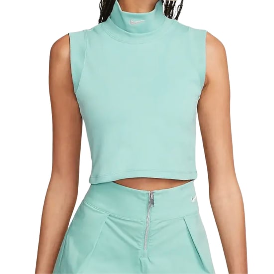 Nike mouwloze mintgroene cropped top - Image 1