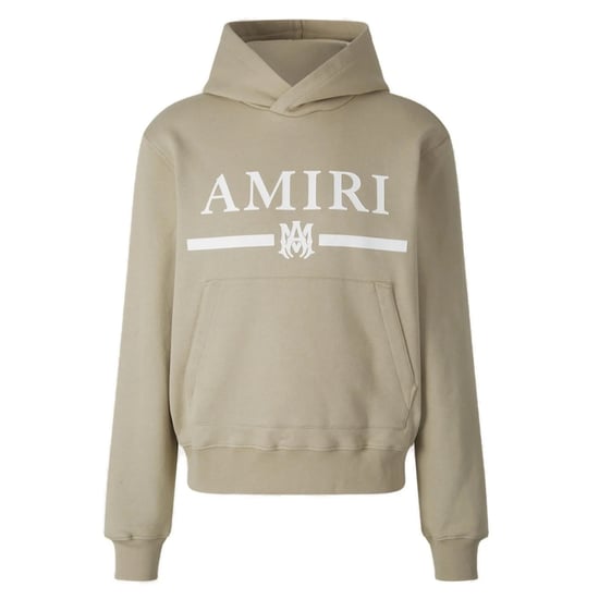Amiri MA Bar-logo beige hoodie - Image 1