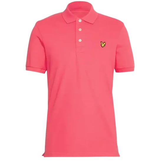 Lyle & Scott elektrisch roze effen poloshirt - Image 1