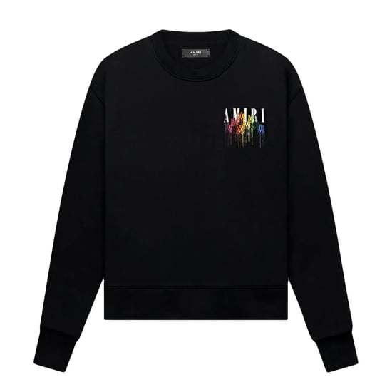 Amiri MA Drip Collage-logo zwart sweatshirt - Image 1