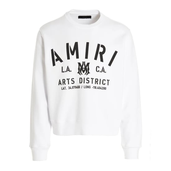 Amiri stencillogo wit sweatshirt - Image 1