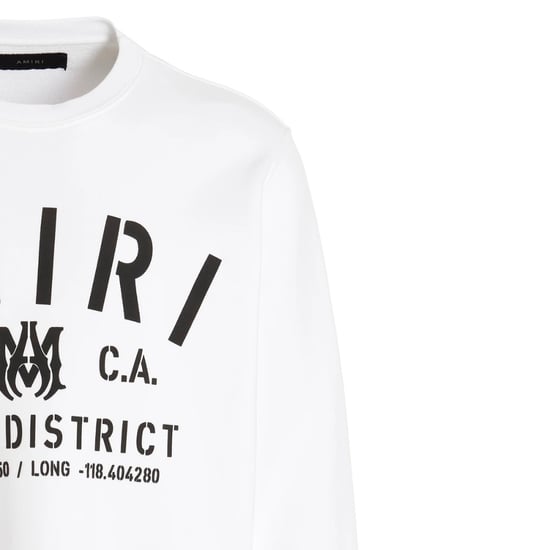Amiri stencillogo wit sweatshirt - Image 4