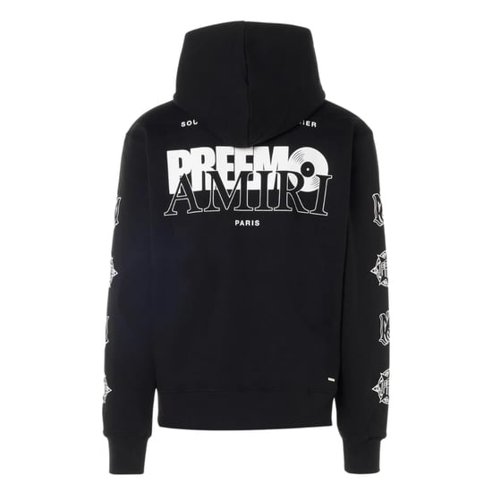 Zwarte hoodie met Amiri Premier-logo - Image 2
