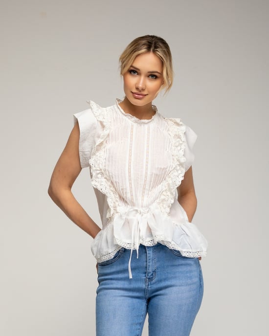 Top met plooien - Image 1