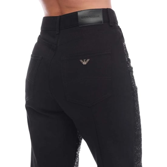Emporio Armani Dames/Dames J31 Regular Jeans (Zwart) - Image 4