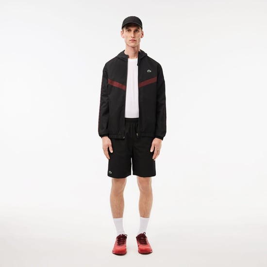 Heren Lacoste Diamond Taffeta tennisshort in zwart - Image 3