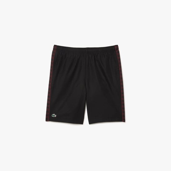 Heren Lacoste Diamond Taffeta tennisshort in zwart - Image 4