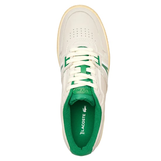 Lacoste L001 Leren Trainers voor Volwassenen (Uit Wit/Groen) - Image 3