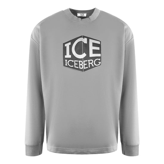 Grijze sweater met Ice Iceberg Cubed-logo - Image 1