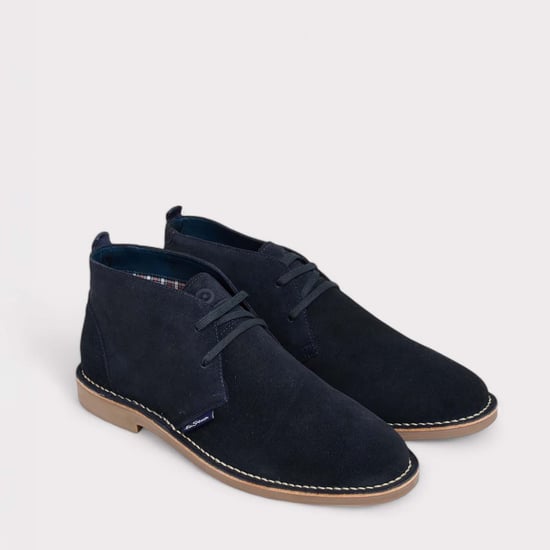 Heren Ben Sherman Hemmings Desert Boots in Navy - Image 1