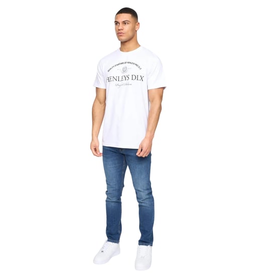 Henleys Heren Henclose Katoenen T-shirt (Wit) - Image 3
