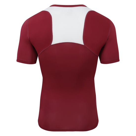Umbro Unisex Elite V-hals Base Layer Top voor volwassenen (Nieuw Claret) - Image 2