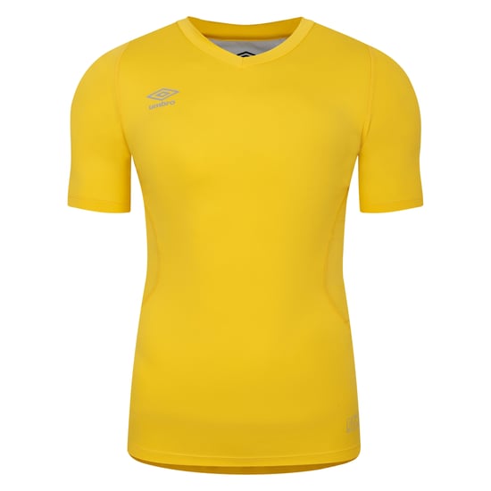 Umbro Unisex Elite V-hals Base Layer Top voor volwassenen (Geel) - Image 1