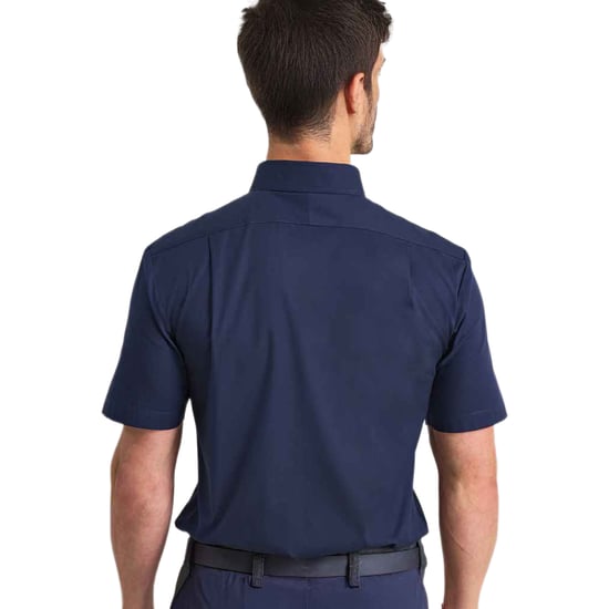 Premier Heren Supreme Oxford overhemd met korte mouwen (Marine) - Image 2
