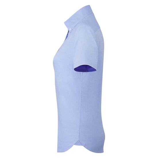 Premier Dames/Dames Supreme Oxford Formeel Overhemd Met Korte Mouwen (Oxford Blauw) - Image 3