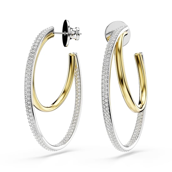 Swarovski 'Hyperbola' Vrouwen Basis Metalen Oorbellen - Zilver/Goud 5702400 - Image 3