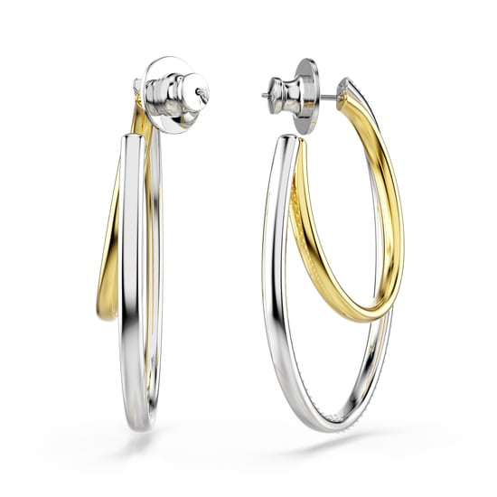 Swarovski 'Hyperbola' Vrouwen Basis Metalen Oorbellen - Zilver/Goud 5702400 - Image 4