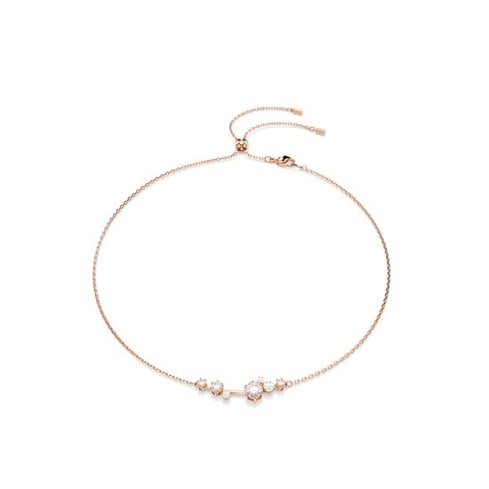 Swarovski 'Constella Bars' Dames Gouden Geplateerde Metalen Ketting - Roze 5729504 - Image 1