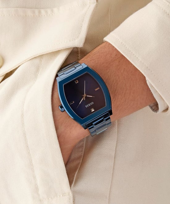 Guess Punctual Heren Horloge Blauw GW0847G2 - Image 6