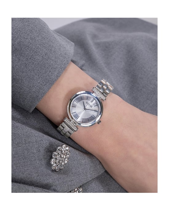 Guess Array Dames Horloge Zilverkleurig GW0762L1 - Image 4