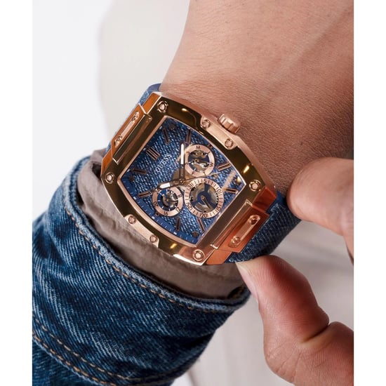Guess Phoenix Heren Horloge Blauw GW0786G2 - Image 6