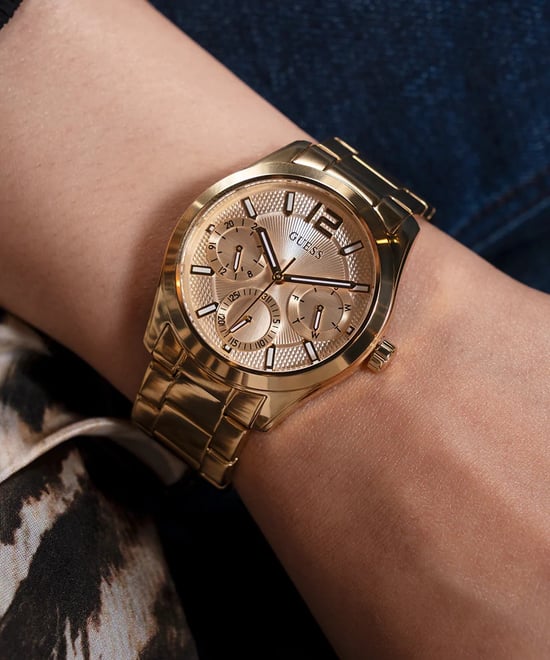 Guess Zoe Dames Horloge Goudkleurig GW0760L2 - Image 6