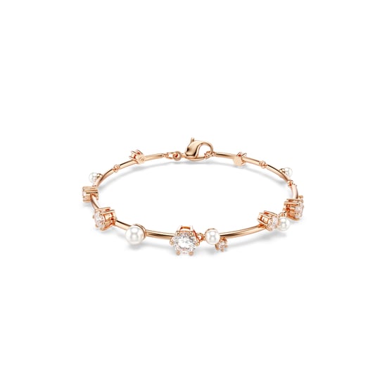 Swarovski 'Constella Bars' Damesgouden Geplateerde Metaalarmband - Roze 5729505 - Image 1