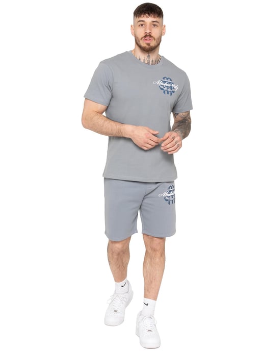 Enzo Milano | Heren Fleece Shorts met Print - Image 5