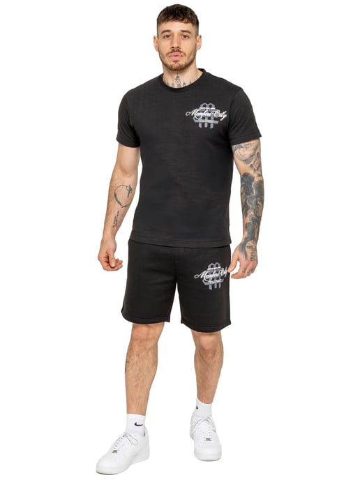 Enzo Milano Heren Bedrukte Fleece Korte Broek - Image 4