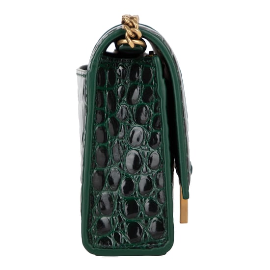 Balenciaga Hourglass Embossed Croco Wallet On Chain - Image 3