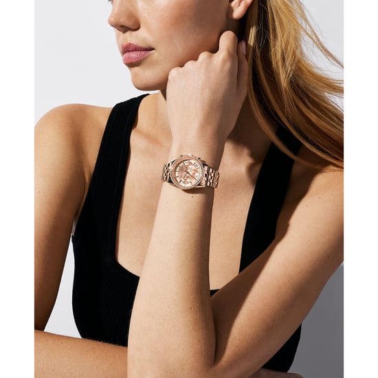 Michael Kors Ritz Dames Roze Gouden Horloge MK7531 - Image 3