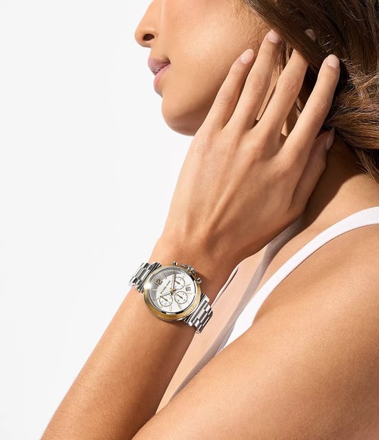 Michael Kors Maren Dames Zilveren Horloge MK7495 - Image 3