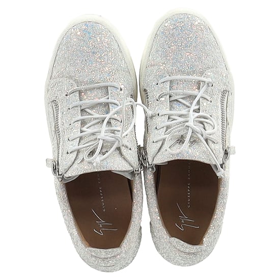 Giuseppe Zanotti May London Sneakers in Witte Glitter - Image 3