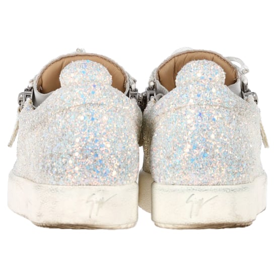 Giuseppe Zanotti May London Sneakers in Witte Glitter - Image 5