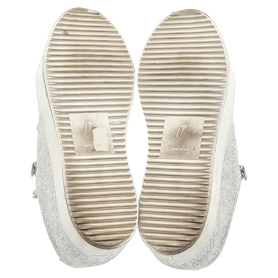 Giuseppe Zanotti May London Sneakers in Witte Glitter - Image 6