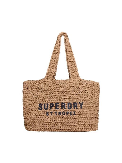 Superdry dames draagtassen van raffia City - Image 1