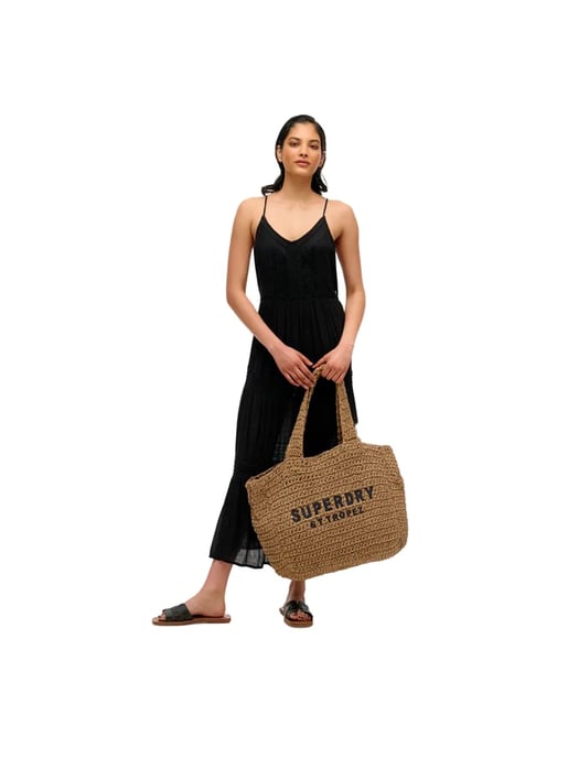 Superdry dames draagtassen van raffia City - Image 2